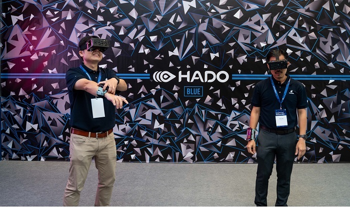 HADO, a cutting-edge augmented reality e-sports platform that originated in Japan. 
